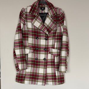 Iz Byer | Checkered Pea Coat
